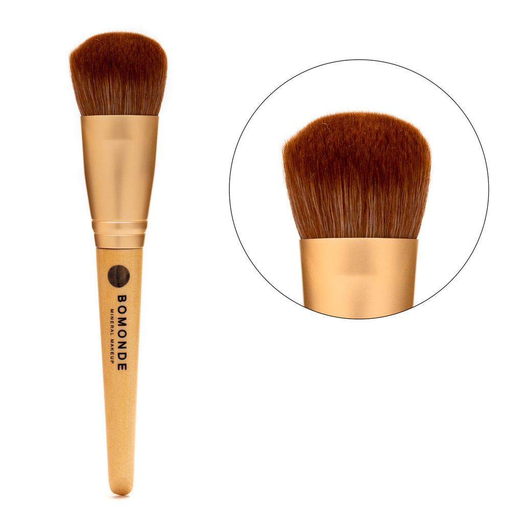 Vegan 8-Piece Makeup Brush Set | Mineral Makeup Essentials in Hessian Bag